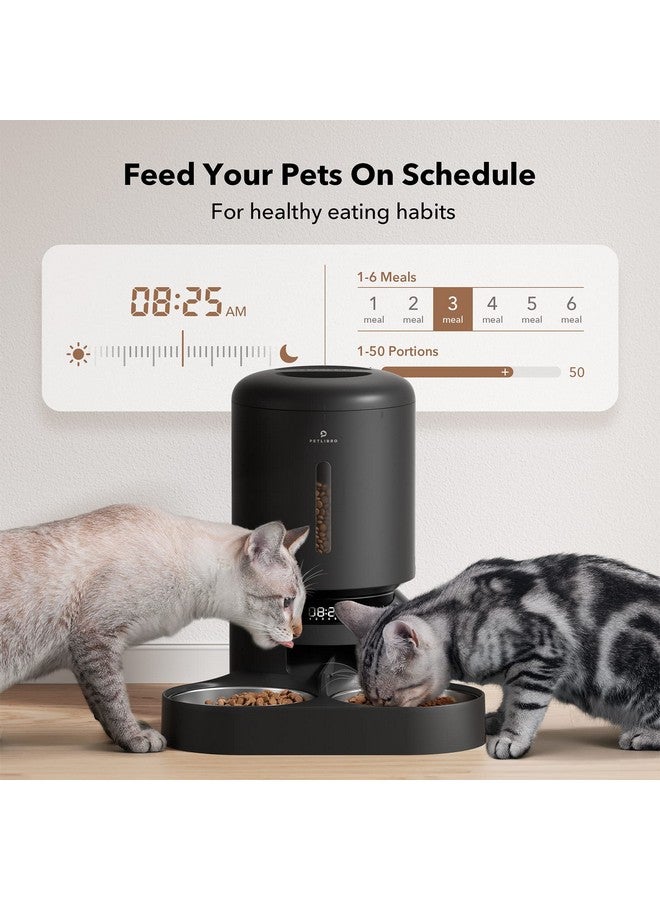 PETLIBRO PETLIBRO Automatic Cat Feeder, Automatic Cat Food Dispenser with Freshness Preservation, Timed Cat Feeders with Low Food Sensor for Dry Food, Up to 6 Meals Per Day, Granary Pet Feeder for Cats/Dogs  - Image 3
