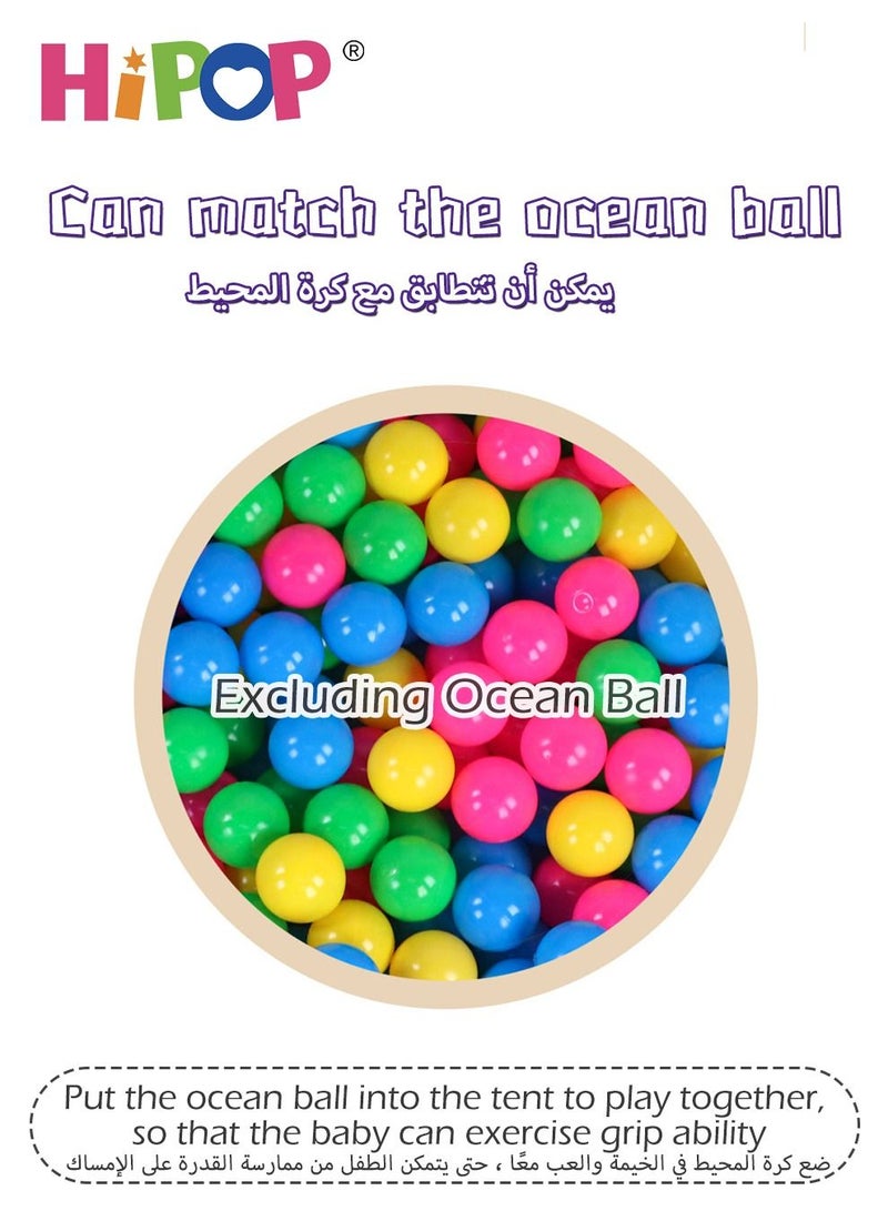 HIPOP Children's Game Tent,Cartoon Fun Indoor Play House 57x57x32 inches - Image 5