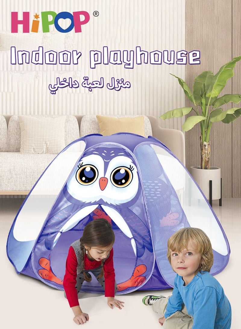 HIPOP Children's Game Tent,Cartoon Fun Indoor Play House 57x57x32 inches - Image 4