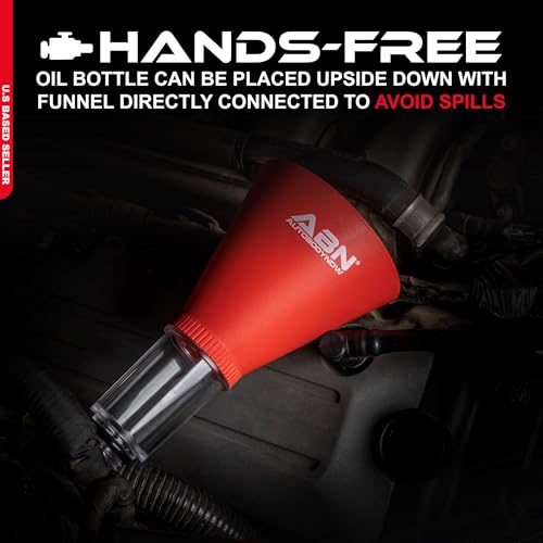ABN Automotive Funnel - Engine Oil Funnel Compatible with Honda and Nissan for Use as Oil Change Funnel with No Spill - Image 3