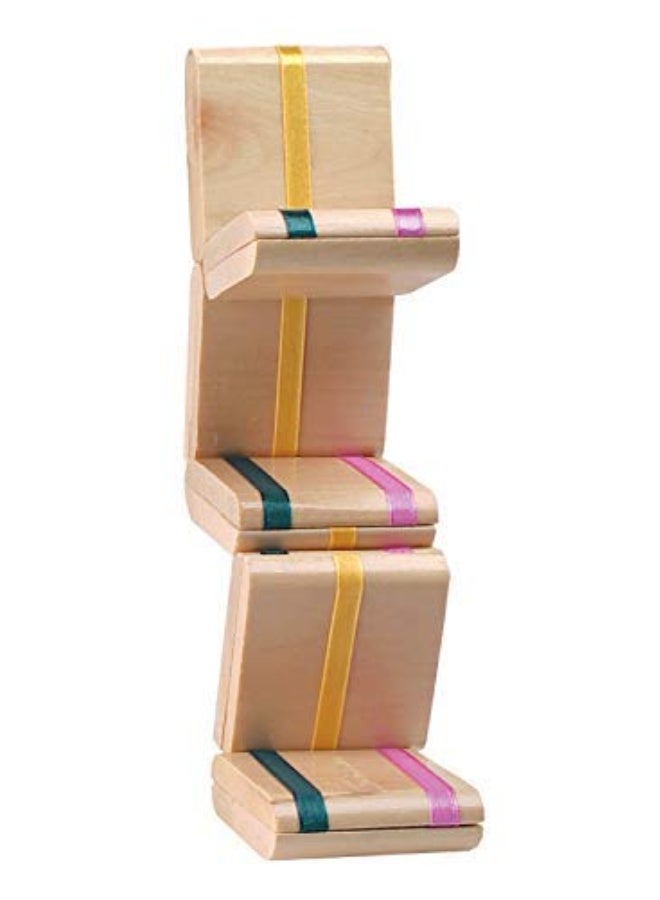 Toysmith Neato Classics Jacob's Ladder Retro Wooden Puzzle Toy 6195 - Image 1