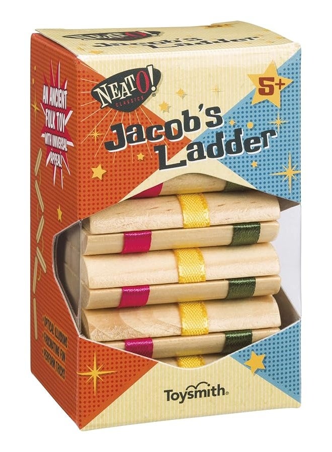 Toysmith Neato Classics Jacob's Ladder Retro Wooden Puzzle Toy 6195 - Image 3