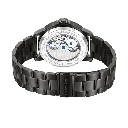 Kenneth Cole Automatic Grey Dial Grey Stainless Steel Strap Watch for Men - KCWGY2104110MN - Image 4