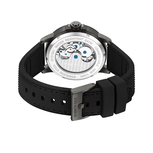 Kenneth Cole Automatic Grey Dial Grey Stainless Steel Strap Watch for Men - KCWGY2104110MN - Image 3
