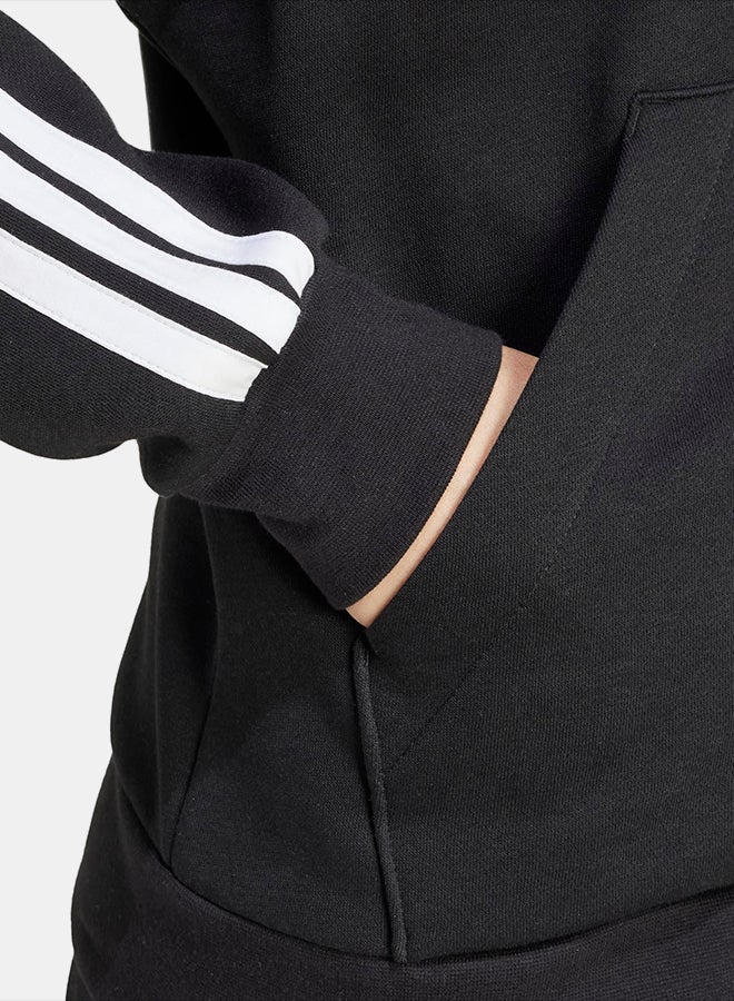 Adidas هودي فليس بسحاب كامل من 3 خطوط أساسية - Image 5