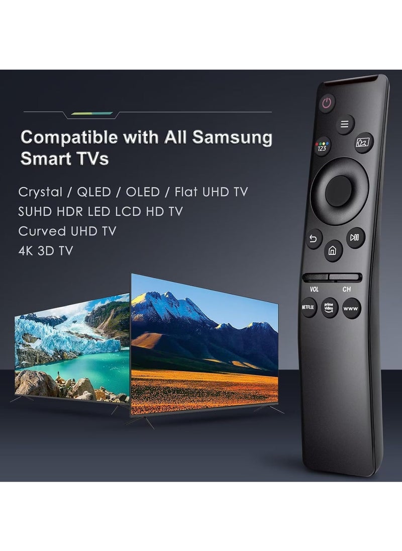 Universal Remote Control Compatible for All Samsung TV LED QLED UHD SUHD HDR LCD Frame Curved Solar HDTV 4K 8K 3D Smart TVs, with Buttons for Netflix, Prime Video, WWW (ONLY FOR SAMSUNG TV)
