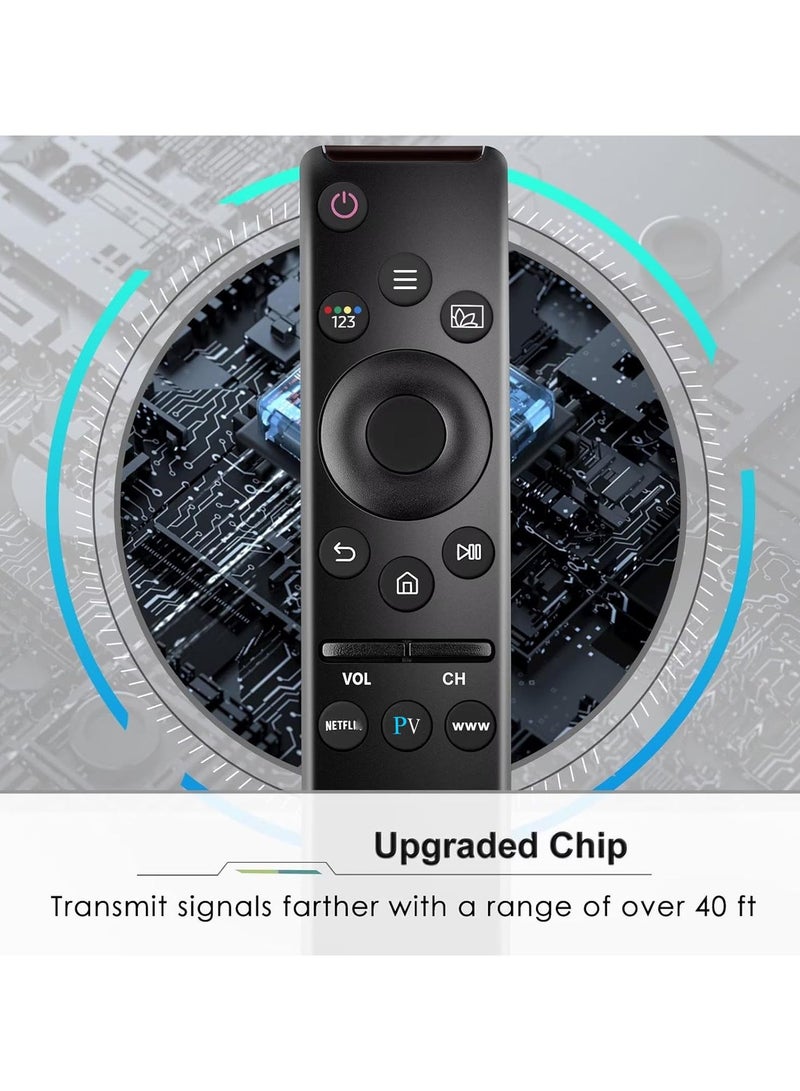 مانفيك جهاز تحكم عن بعد عالمي متوافق مع جميع أجهزة تلفزيون سامسونج LED QLED UHD SUHD HDR LCD ذات الإطار المنحني عالية الدقة 4K 8K 3D الذكية، مع أزرار لـ Netflix وPrime Video وWWW (لأجهزة تلفزيون سامسونج فقط) - Image 4