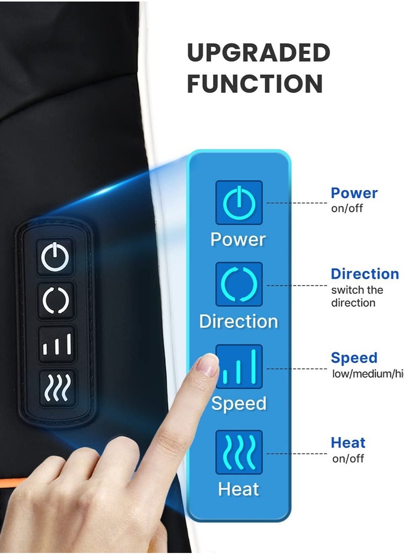 RENPHO RENPHO Neck and Shoulder Massager, Electric Shiatsu Back Massager with Heat, with 3D Rotation and Heat Function, 3 Speeds Electric Shiatsu Relieves Muscles, Home Office Car  - Image 5