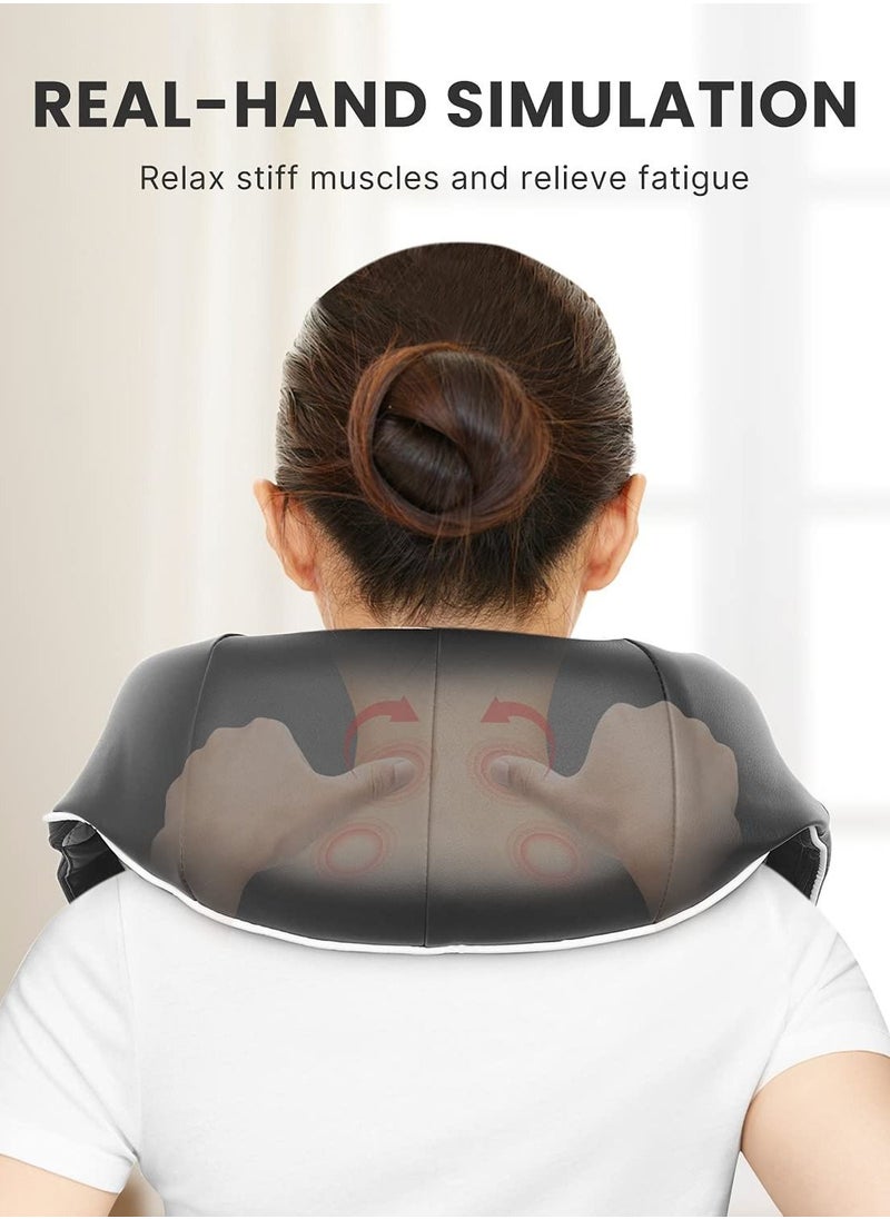 RENPHO RENPHO Neck and Shoulder Massager, Electric Shiatsu Back Massager with Heat, with 3D Rotation and Heat Function, 3 Speeds Electric Shiatsu Relieves Muscles, Home Office Car  - Image 4