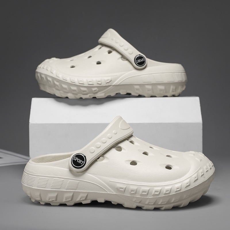 Hole Shoes Children'S Soft-Soled Baotou Slippers Garden Shoes Boys Slippers Girls' Sandals - Image 1