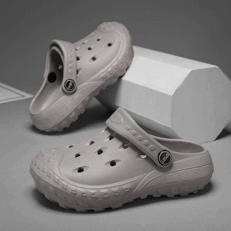 Hole Shoes Children'S Soft-Soled Baotou Slippers Garden Shoes Boys Slippers Girls' Sandals - Image 4