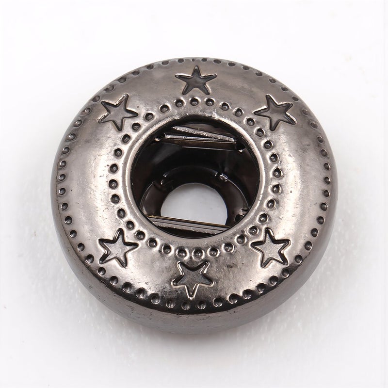 10mm Antique Copper Snap Buttons DIY Craft Clothing Bag Repair Fasteners - Image 5