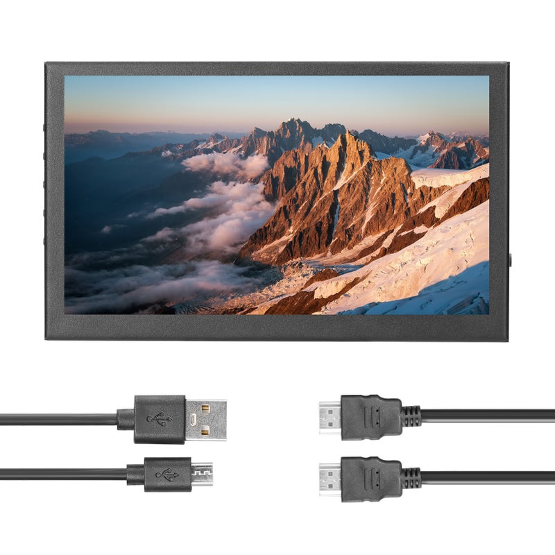 7 Inch Touching Screen Portable Monitor 1024*600 Resolution IPS Panel LCD Capacitive Touchscreen Monitoring Display with Speakers - Image 1