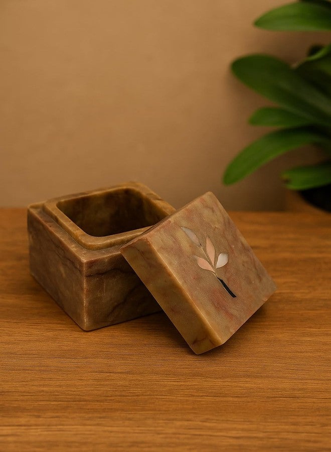 SANDSTERS VR SOURCING Marble Decorative Box MOP Inlay Jewelry Box for Multi Purpose - Image 2