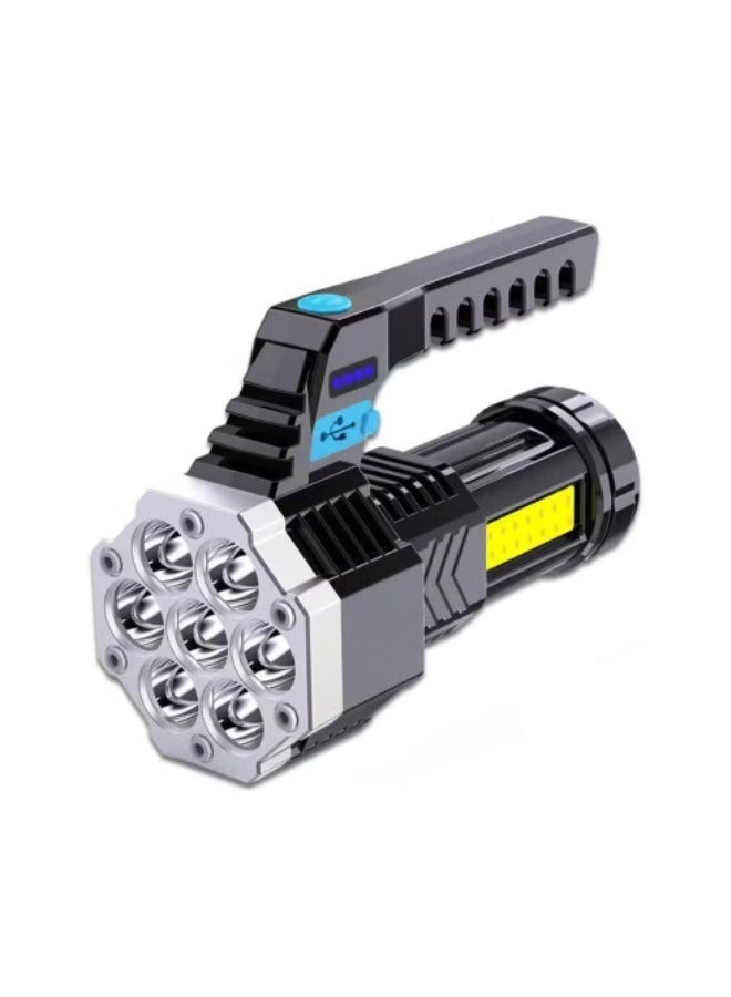 Rechargeable LED Flashlight with COB Side Light, Super Bright Flashlight Battery Powerd Waterproof Handheld Flashlights  - Image 1