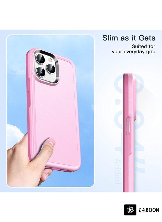 Zaboon Protective Case For iPhone 13 Double Solid Color Armor - Image 2