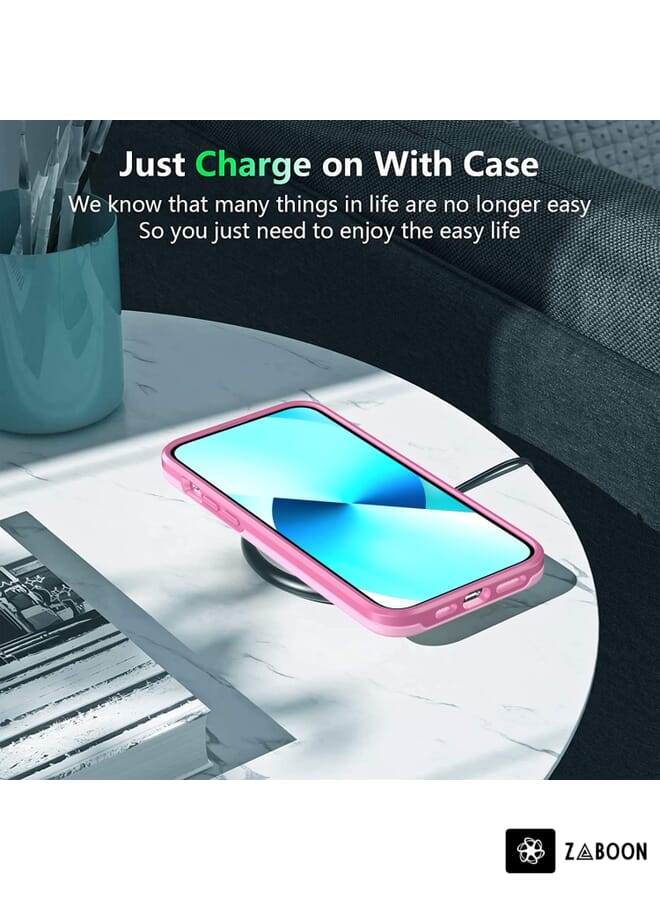 Zaboon Protective Case For iPhone 13 Double Solid Color Armor - Image 4