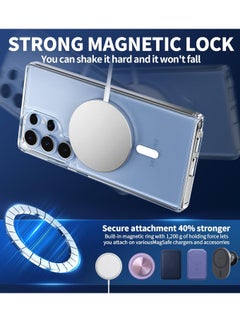 Houmt Samsung S25 Ultra Magsafe Case Cover Support Wireless Charging Shockproof Slim Fit Galaxy S25 Ultra Cover Lightweight Scratch-Resistant Protective Case for Samsung Galaxy S25 Ultra 6.8" Clear  - Image 4
