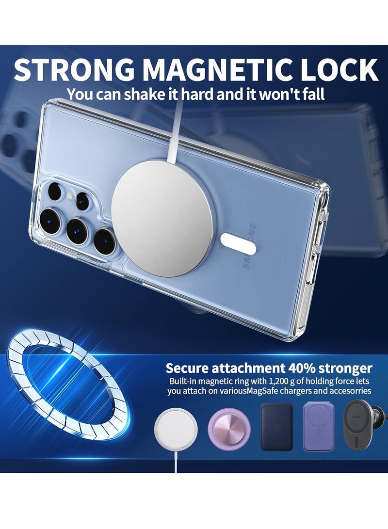 Houmt Samsung Galaxy S25 Ultra Magsafe Case Support Wireless Charging Slim Thin Magnetic S25 Ultra Cover Anti Scratch Shockproof Phone Case for Samsung Galaxy S25 Ultra 6.8 inch - Image 4