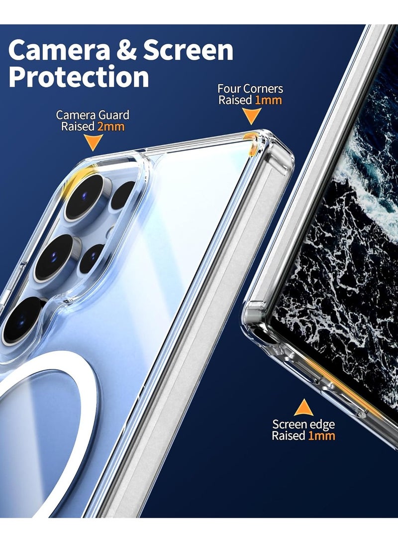 Houmt Samsung Galaxy S25 Ultra Magsafe Case Support Wireless Charging Slim Thin Magnetic S25 Ultra Cover Anti Scratch Shockproof Phone Case for Samsung Galaxy S25 Ultra 6.8 inch - Image 5