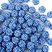 Jukercici 10mm Clay Rhinestone Beads for Bracelets 100 Pcs Sparkle Crystal Beads for Jewelry Making Glitter Round Shamballa Disco Ball Design for DIY Crafts Necklace Earrings Decoration Sky Blue - Image 2