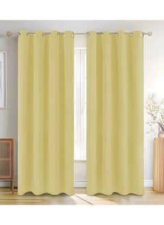 MAXQON Premium Quality Blackout Curtains 2-Piece Large Size (140x270cm) for Bedroom | Living Room  - Image 1
