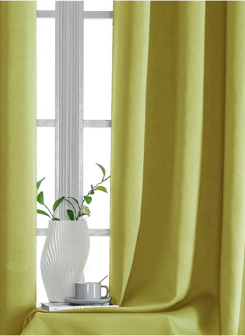 MAXQON 2-Piece Premium Quality Blackout Curtains Extra Large Size (140x270cm) for Bedroom | Living Room  - Image 3
