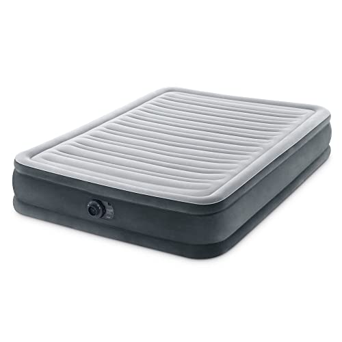 Intex Mid-Rise Air Mattress Bed with Built-in Pump, Dura-Beam Deluxe Comfort Plush, Full - Portable Luxury Travel Airbed for Adults, Camping, Guests - Image 1