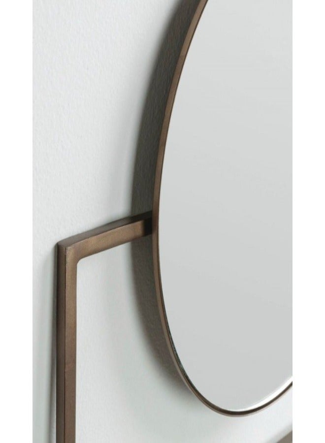 لوفت مرآة بيضاوية،لديكور غرفة المعيشة،الضيوف، 81X83X2، معدنية، نحاسية AA3030R53. - Image 4