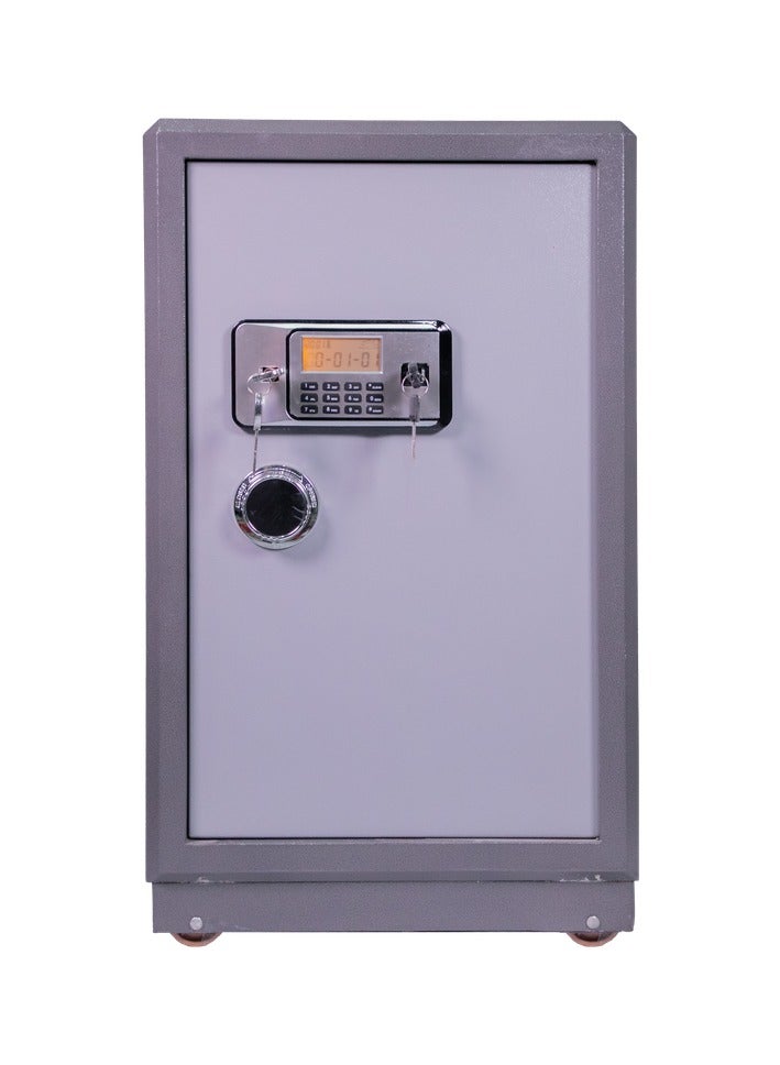 3-Shelves Electronic Safe with LCD Display and Battery Operated Anti-Theft System  84kg size 50*45*80cm, Grey - Image 5