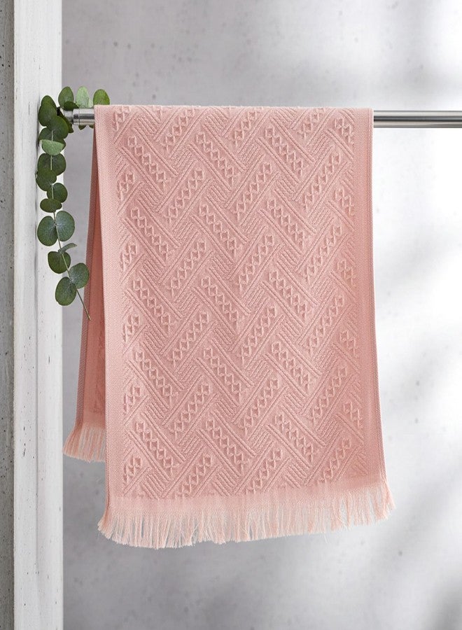 Shimmeroo 2PCS Pink Hand Towel for Bathroom,30×13Inch-Cute Boho Hand Towels Soft Absorbent,Face Cloths Soft Feeling Turkish Towel for Bath,Kitchen - Image 5