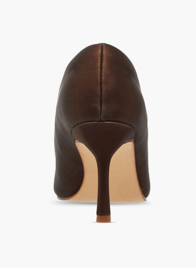 Flora Bella By Shoexpress Embellished Pointed Toe Slip-On Pumps with Stiletto Heels - Image 5