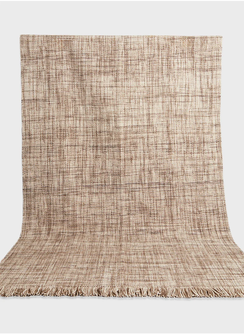 H&M Fringed Wool-Blend Rug