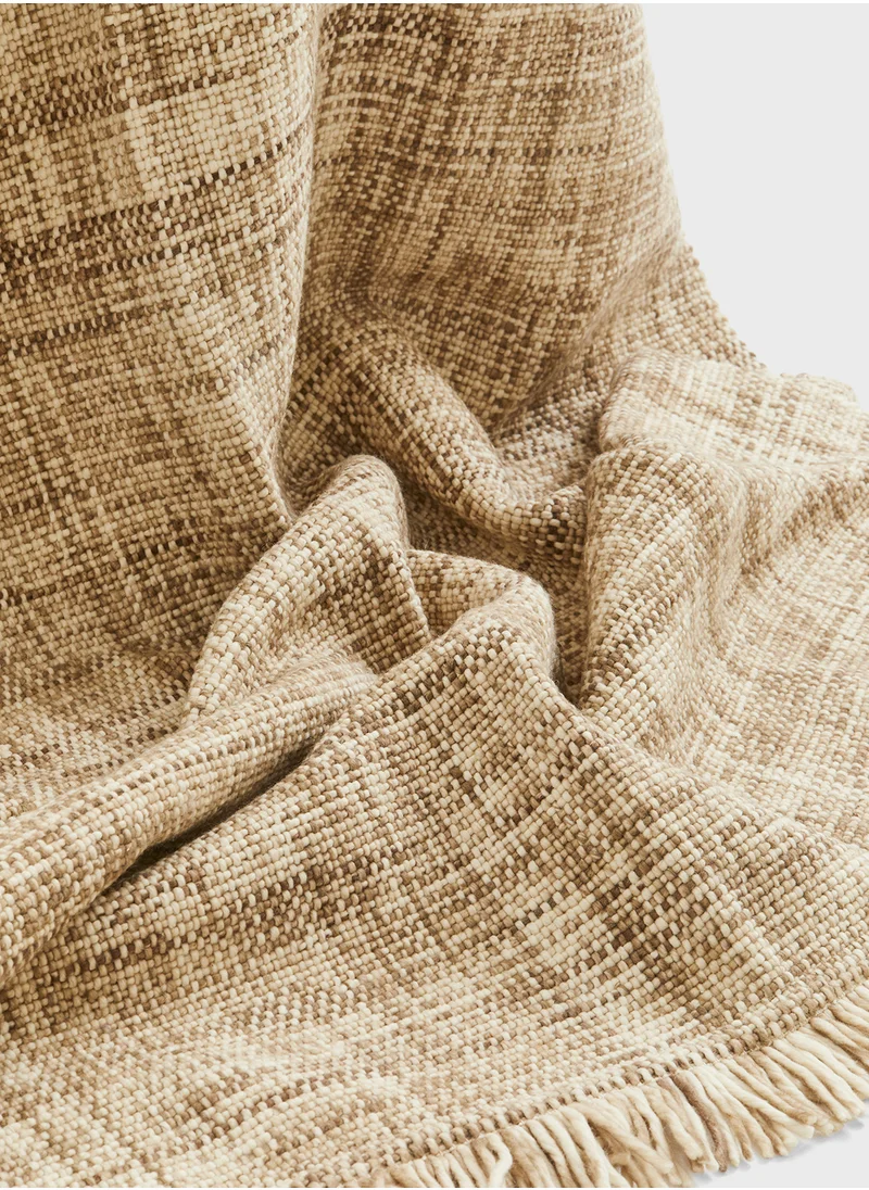 H&M Fringed Wool-Blend Rug