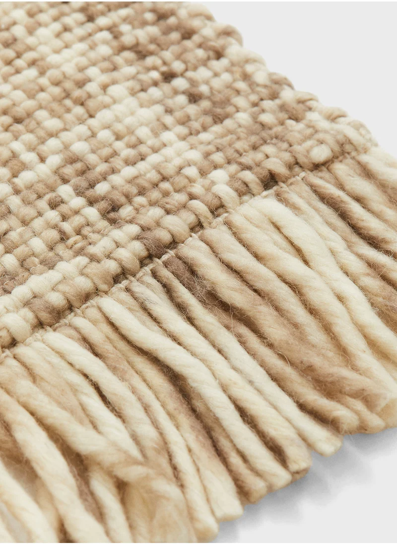 H&M Fringed Wool-Blend Rug