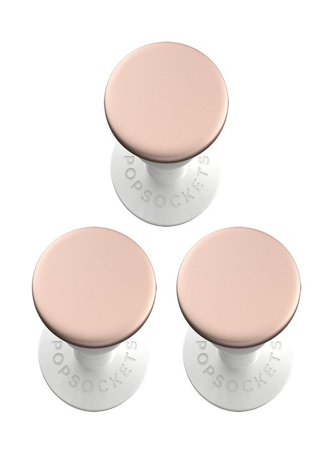 PopSockets PopMinis: Mini Grips for Phones & Tablets (3 Pack) - Aluminum Rose Gold - Image 1