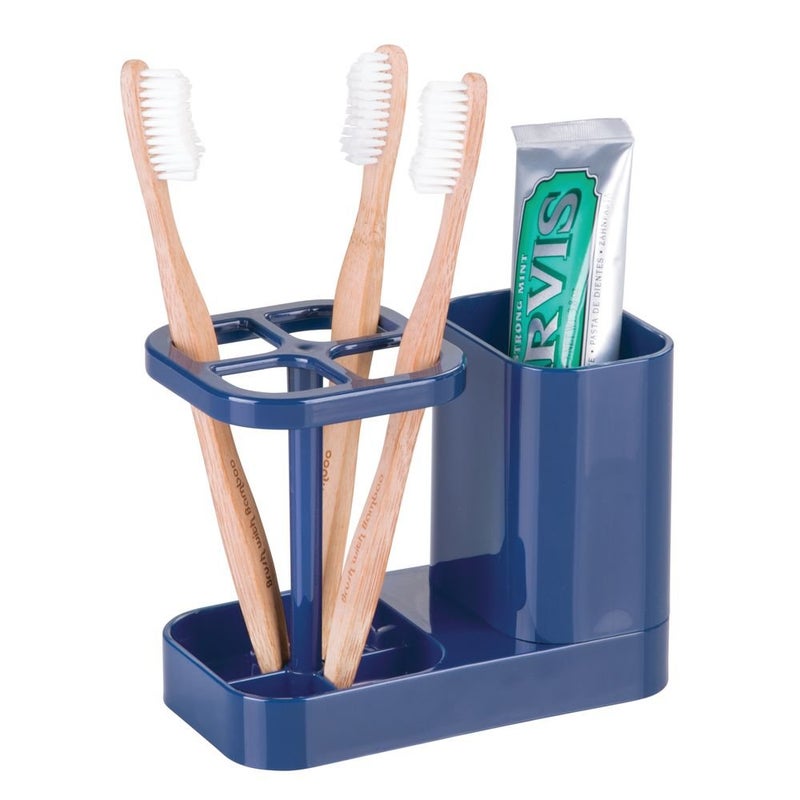InterDesign iDesign InterDesign Bathroom Toothbrush and Toothpaste Stand/Holder and Medicine Cabinet Organizer, Navy Med+ Dental Center - Image 3