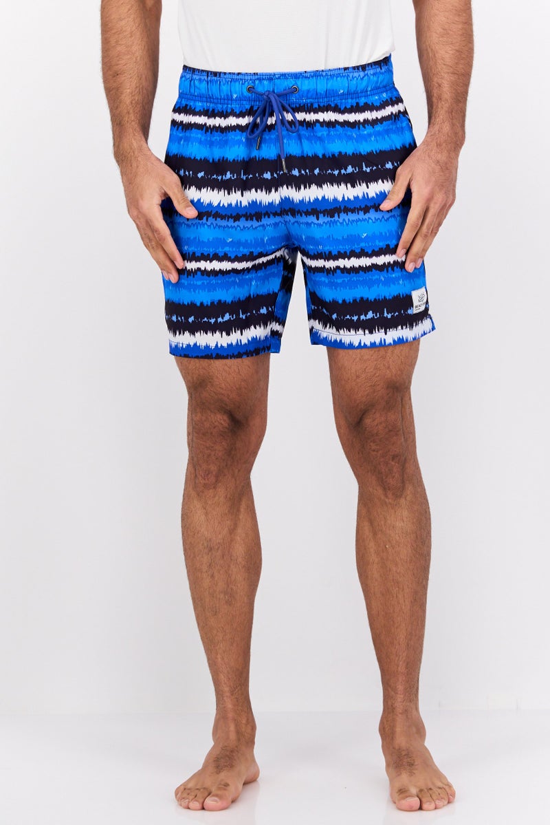 Beach Bros Men Allover Printed 6,5 Inseam Board Shorts, Multicolor - Image 1