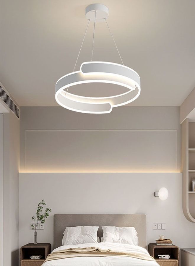 C&C Home Modern LED Acrylic Pendant Light Luster LED Rings Chandeliers Dining Table Suspension Luminaire Metal Living Room Bedroom Office Hanging Lamp Décor  - Image 4