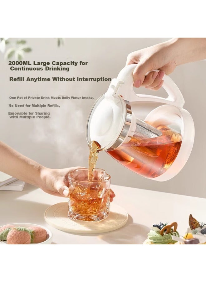 Tianxi Glass Tea Brewing Pot With Infuser, Heat-resistant Kung Fu Tea Set, Premium Glass Teapot
