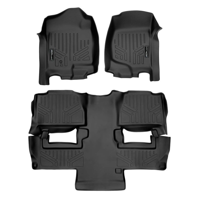 MAXLINER Floor Mats 2 Row Liner Set for 20112014 Chevrolet Tahoe