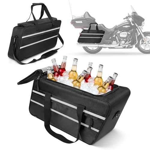 GAWAF Motorcycle Saddlebag Cooler Liner Bag Insulated Saddle Bag Compatible with 19932024 Harley Touring Electra Glide Road Glide Street Glide Road King with Detachable Shoulder Strap 1 Bag - Image 1