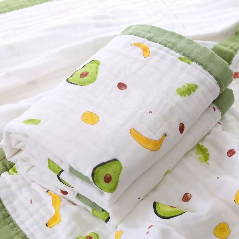 إسكدنيا Six-layer gauze cotton children's quilt cartoon printing baby bath towel thick absorbent factory wholesale summer quilt - Image 5