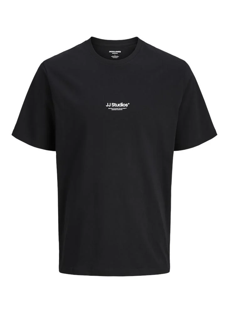 JACK & JONES Studio Print Regular Fit Crew Neck T-Shirt