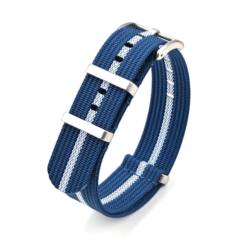 Bluejw Premium Ribbed Nylon Watch Straps 20mm 22mm Replacement Band for Men – Durable Comfort-Fit Strap to Replace the Watch Strap on Moonswatch and Similar Models - Image 1