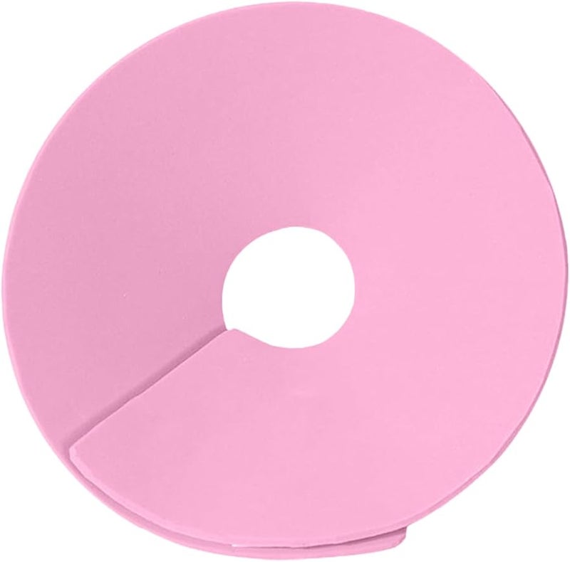 طوق واقي وردي للرقبة للطيور والقطط والأرانب لمنع العض ونتف الريش والإصابة - Image 1