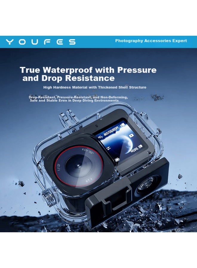 Youfes Yangfeisi Waterproof Case Protective Shell For Dji Action 6 Underwater Diving Housing Sports Camera Accessories Waterproof Diving Kit - Image 3