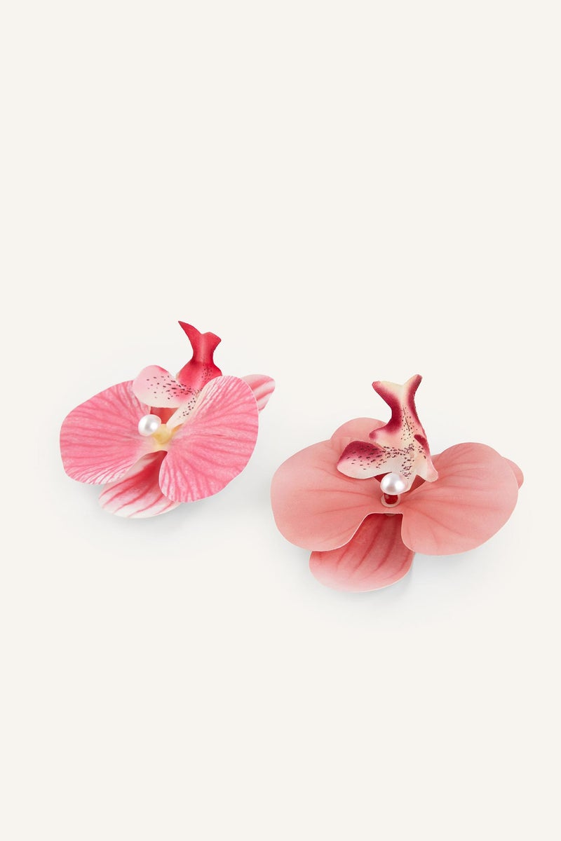 DeFacto Pink Woman Woman 2 Piece Pink Floral Hair Clips Casual - Image 3