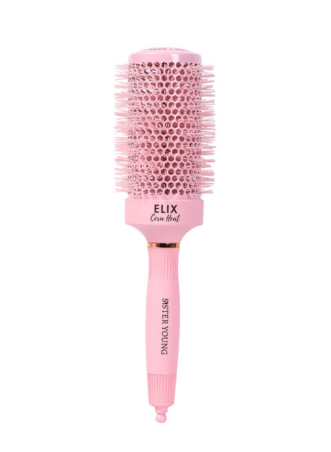 Sister Young ELIX CERA HEAT - Professional Round Brush for Blow-Drying, Volumizing & Curling | Ceramic-Coated, Anti-Frizz Hair Brush for Thick, Curly & Straight Hair (53cm)