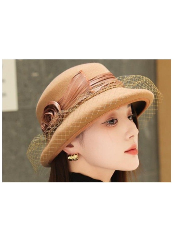 Women's Silk Wool Felt Top Hat  - Image 2
